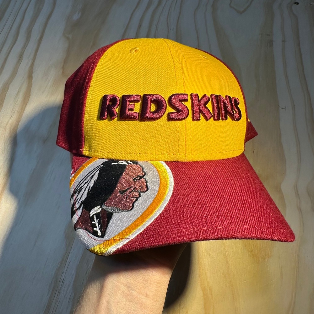 New Era Washington Redskins 9FORTY Adjustable Hat Burgundy Gold NFL Mens Cap